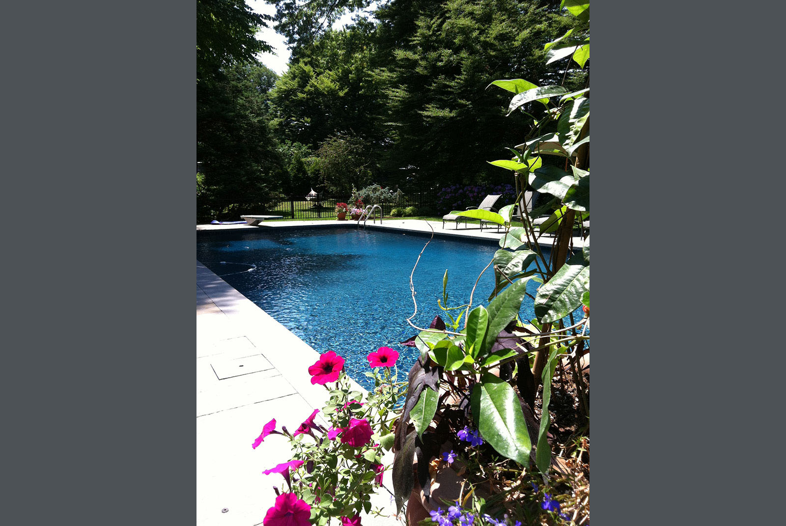 Amazing view of pretty pool