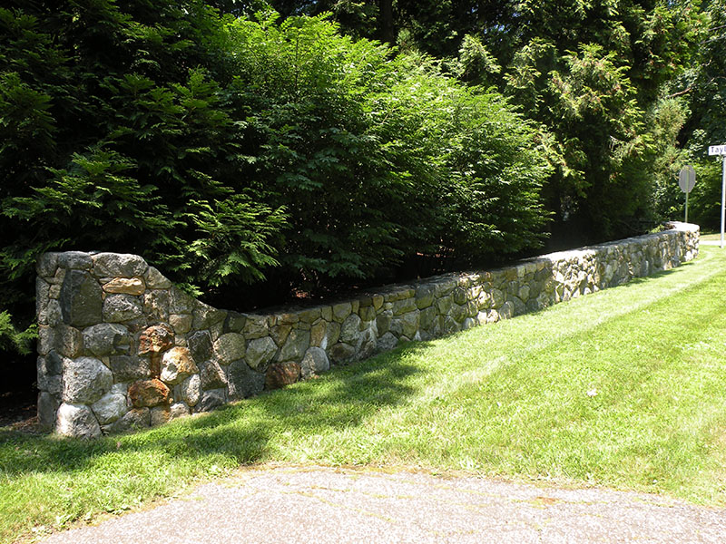 Beautiful in stone wall
